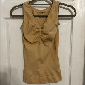 Tan Sleeveless minimizer Large